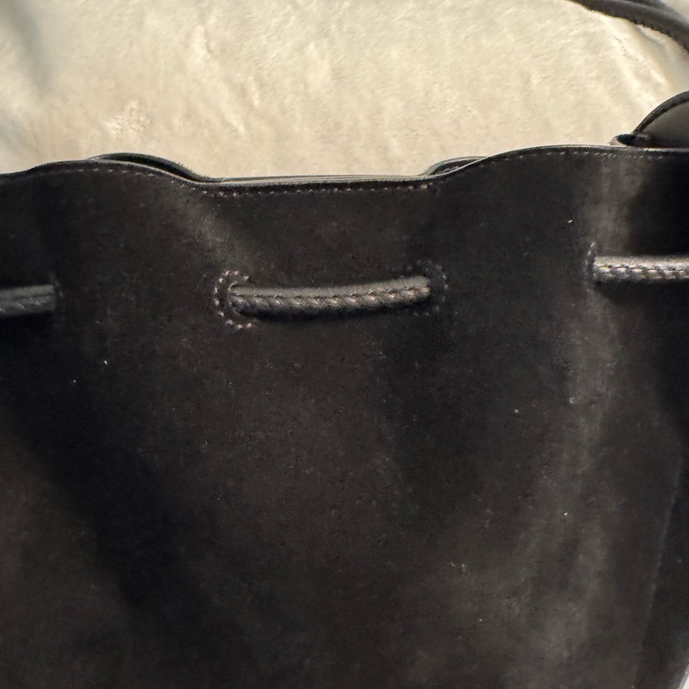 Rebecca Minkoff Suede Black Lulu Crossbody Bag - Picture 11 of 14